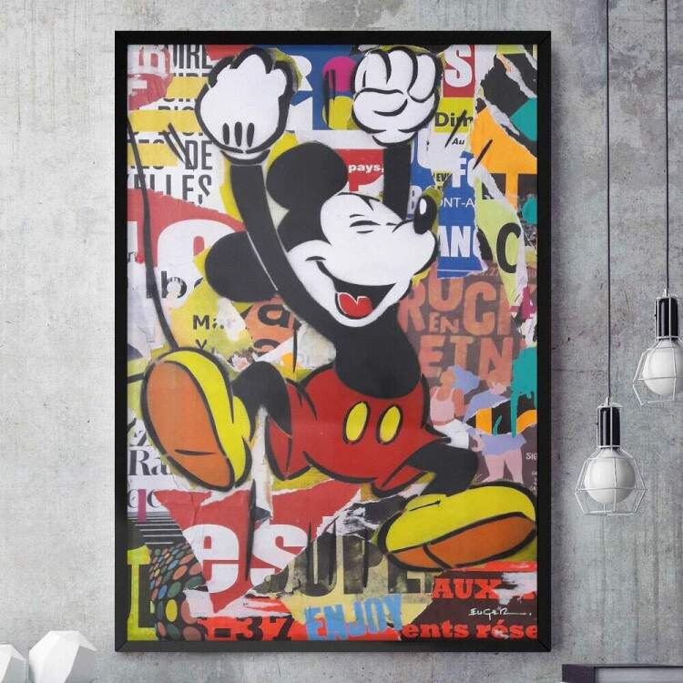 Quadro Decorativo Pop-Art Mickey