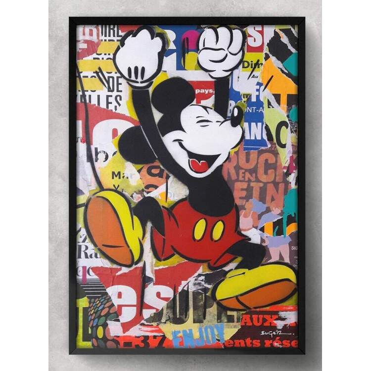 Quadro Decorativo Pop-Art Mickey