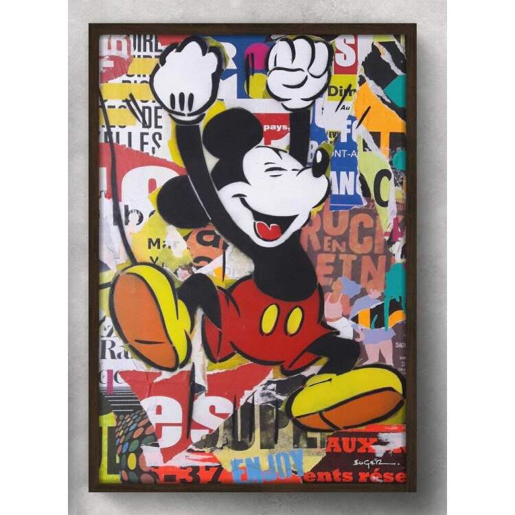 Quadro Decorativo Pop-Art Mickey