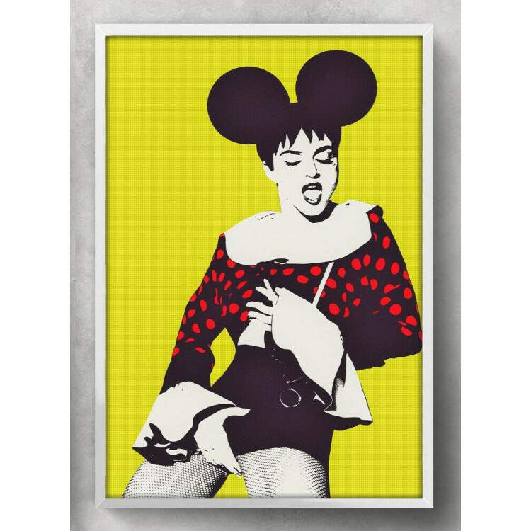 Quadro Decorativo Pop-Art Mickey Madonna