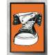 Quadro Decorativo Pop-Art All Star Laranja