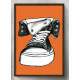 Quadro Decorativo Pop-Art All Star Laranja