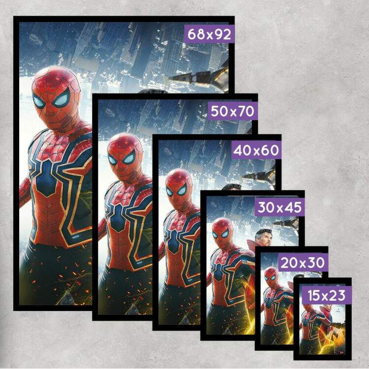 Quadro Decorativo Homem Aranha e Doutor Estranho