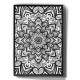 Quadro Decorativo Mandala Preto e Branco