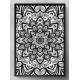 Quadro Decorativo Mandala Preto e Branco