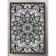 Quadro Decorativo Mandala Preto e Branco