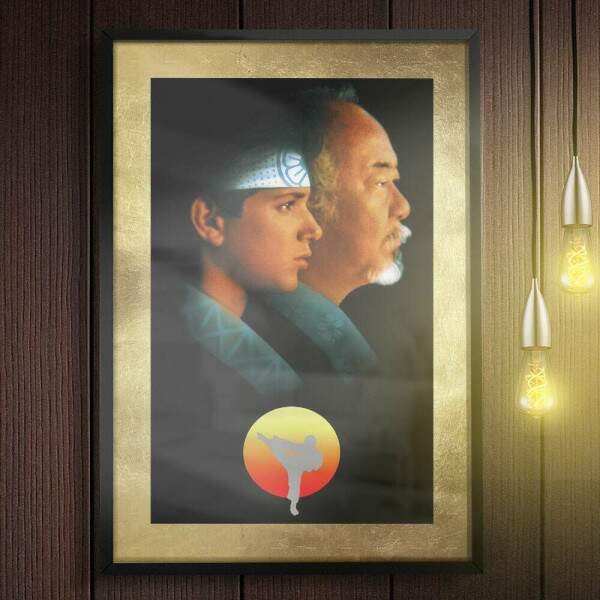 Quadro Decorativo Mr Miyagi e Daniel San Karate Kid