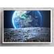 Quadro Decorativo Planeta Terra Visto Da Lua