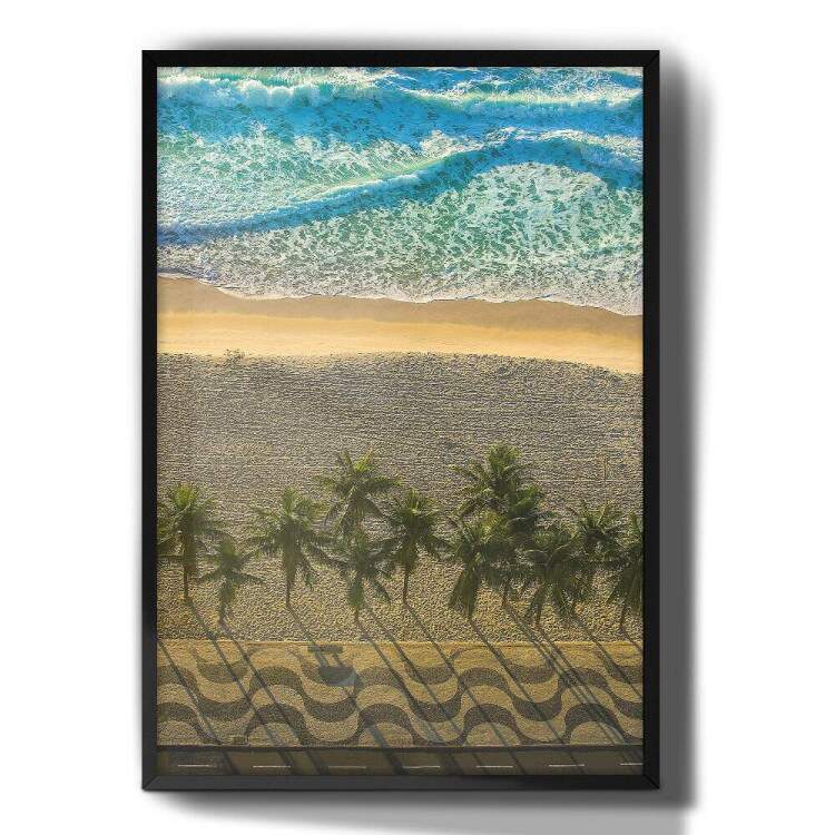 Quadro Decorativo Praia e Calado do Rio De Janeiro