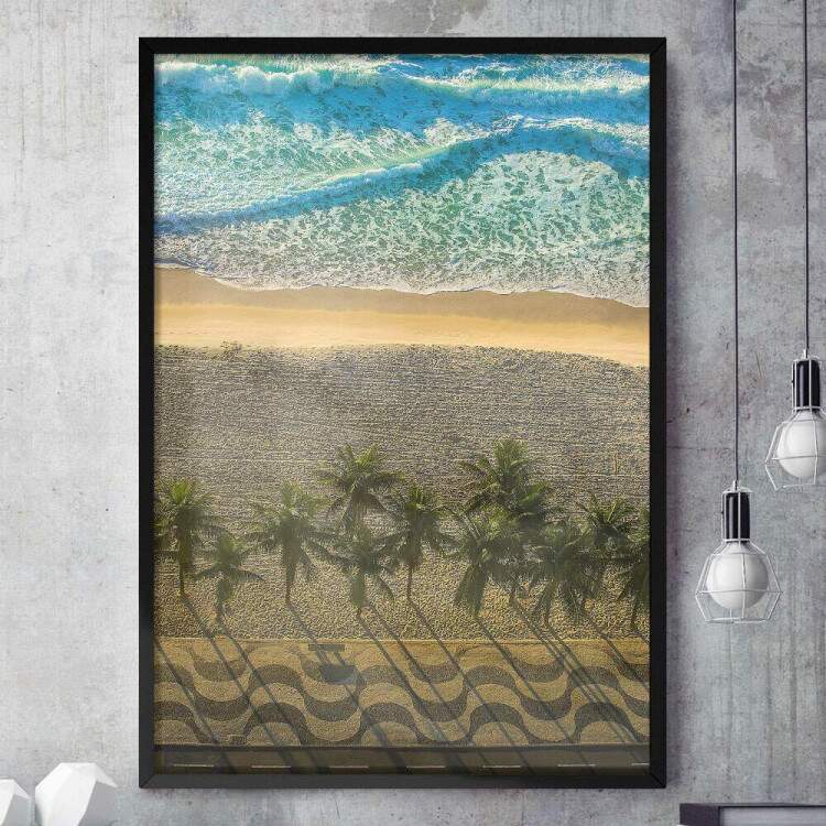 Quadro Decorativo Praia e Calado do Rio De Janeiro