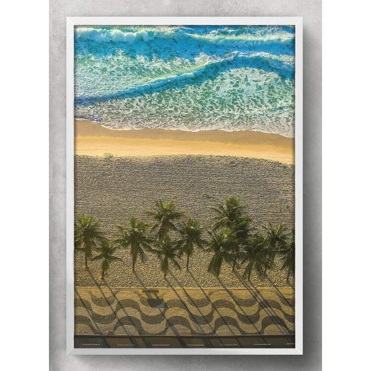 Quadro Decorativo Praia e Calado do Rio De Janeiro