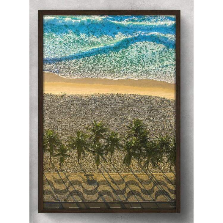 Quadro Decorativo Praia e Calado do Rio De Janeiro