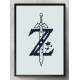 Quadro Decorativo Simbolo do Zelda
