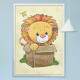 Quadro Decorativo Safari Le�o Baby na Caixa