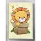 Quadro Decorativo Safari Le�o Baby na Caixa