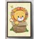 Quadro Decorativo Safari Le�o Baby na Caixa