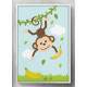 Quadro Decorativo Safari Macaco Baby com Banana