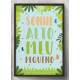 Quadro Decorativo Frase Safari Sonhe Alto Meu Pequeno
