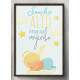 Quadro Decorativo Infantil Frase Sonhe Alto Meu Anjinho
