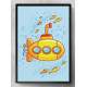 Quadro Decorativo Submarino Baby Amarelo
