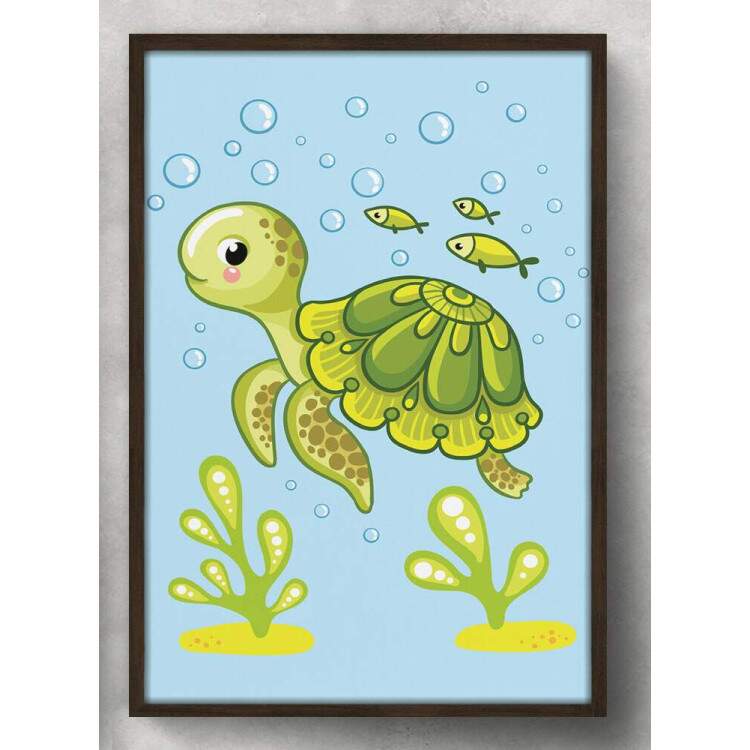 Quadro Decorativo Baby Tartaruga