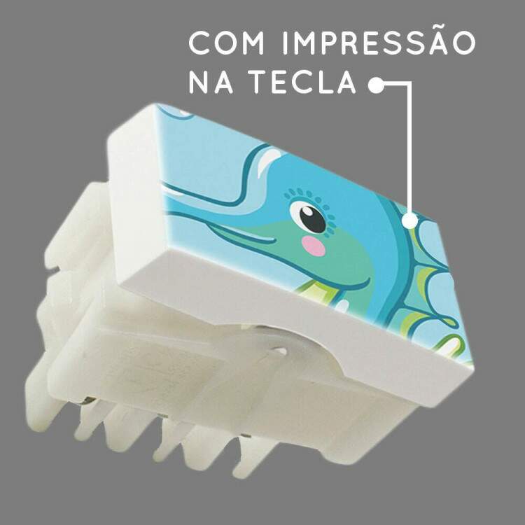 Interruptor Impresso Cavalo Marinho Baby