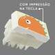 Interruptor Impresso Dinossauro Baby Laranja