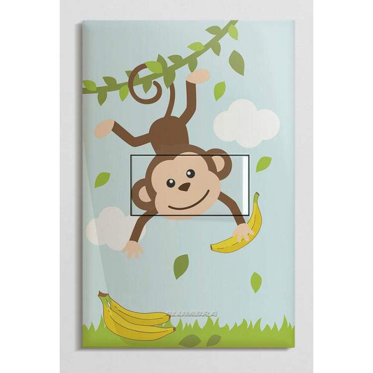 Interruptor Impresso Safari Macaco Baby com Banana