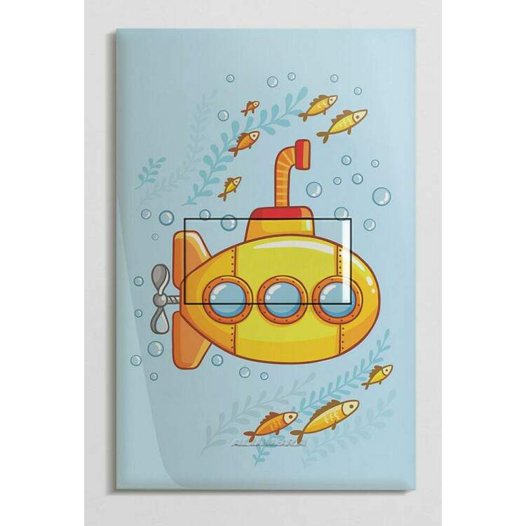 Interruptor Impresso Submarino Amarelo Baby