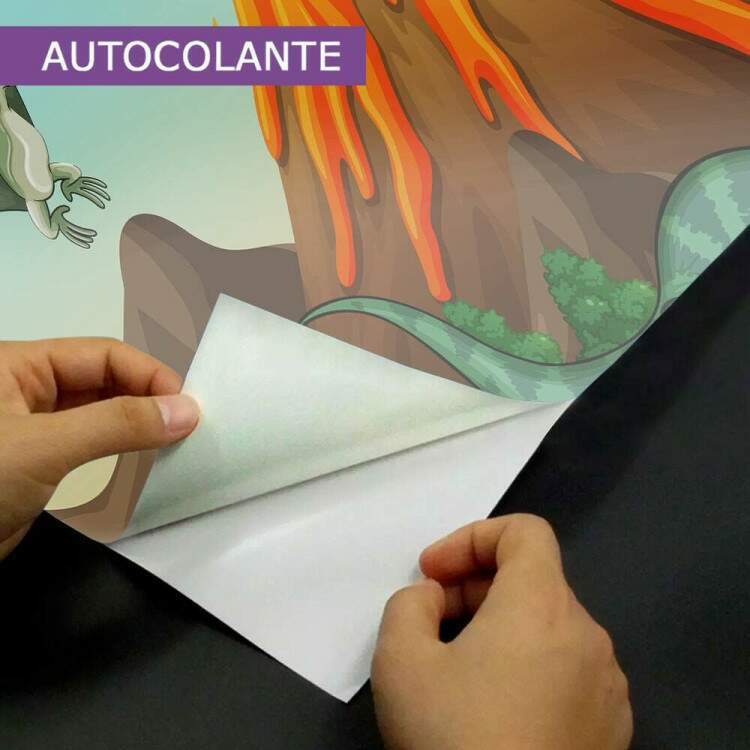 Papel de Parede Dinossauro T-Rex no Vulco Ativo MP