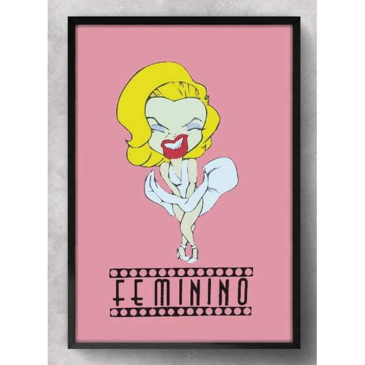 Quadro Decorativo Para Banheiro Feminino Marilyn Monroe