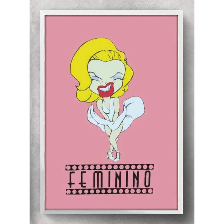 Quadro Decorativo Para Banheiro Feminino Marilyn Monroe