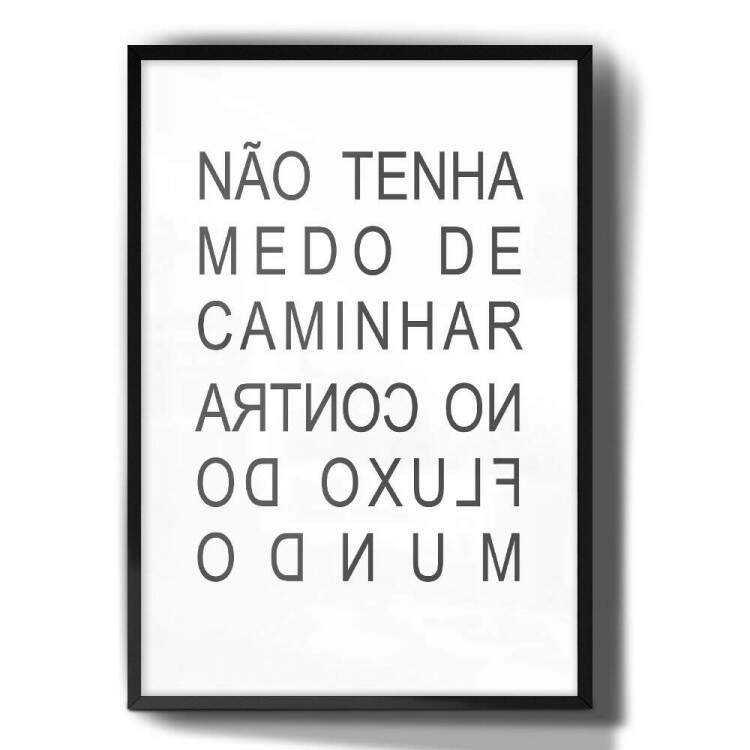 Quadro Decorativo Para Banheiro Frase No Tenha Medo