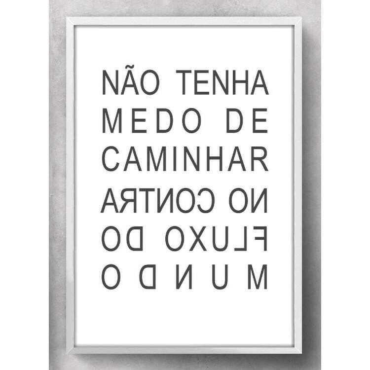 Quadro Decorativo Para Banheiro Frase No Tenha Medo