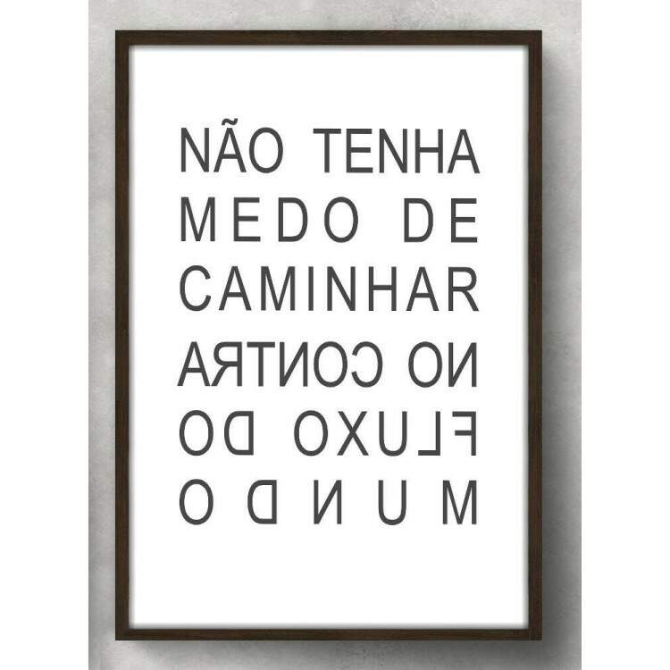 Quadro Decorativo Para Banheiro Frase No Tenha Medo