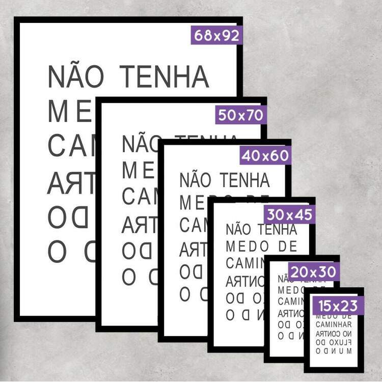 Quadro Decorativo Para Banheiro Frase No Tenha Medo