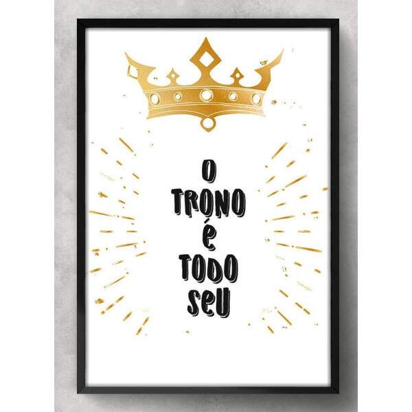 Quadro Decorativo Para Banheiro O Trono  Todo Seu