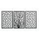 Kit Quadro Decorativo Vazado Geometrico