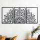Kit Quadro Decorativo Vazado Metade da Mandala