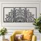 Kit Quadro Decorativo Vazado Metade da Mandala