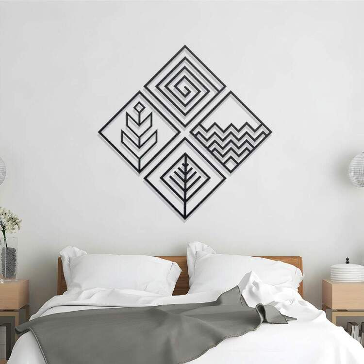 Quadro Decorativo Vazado Kit Quatro Elementos