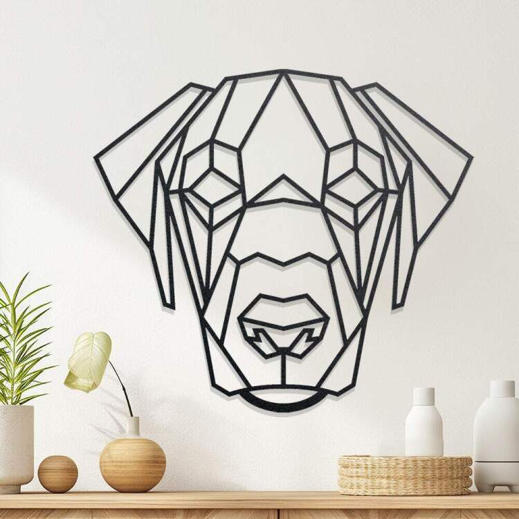 Quadro Decorativo Vazado Cachorro