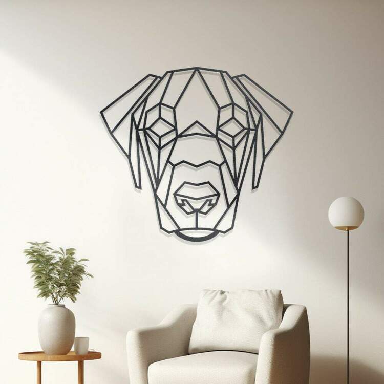 Quadro Decorativo Vazado Cachorro
