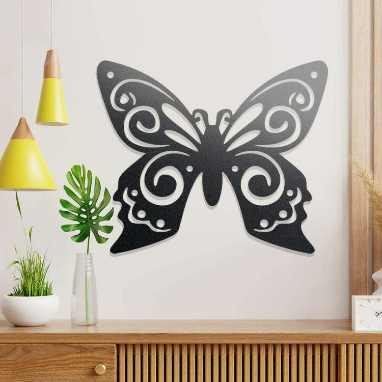 Quadro Decorativo Vazado Borboleta