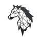 Quadro Decorativo Vazado Cavalo Geom�trico