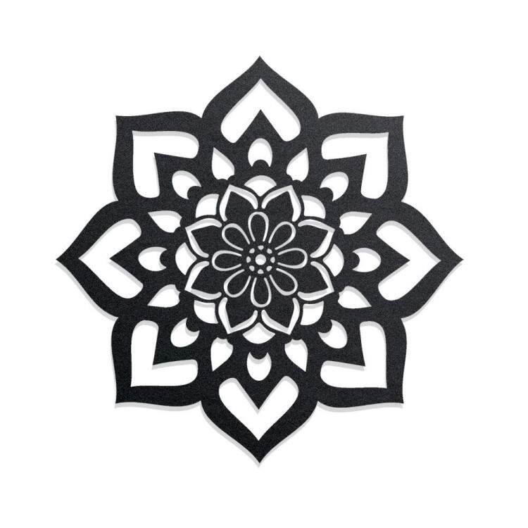Quadro Decorativo Vazado Flor de Mandala