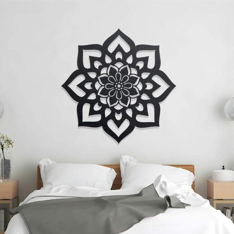 Quadro Decorativo Vazado Flor de Mandala