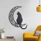 Quadro Decorativo Vazado Gato na Lua