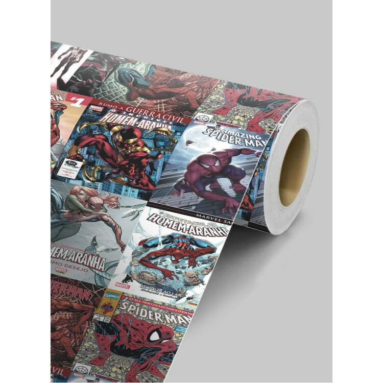 Papel de Parede Homem Aranha Revista Colorida