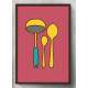 Quadro Decorativo Talheres Retr�